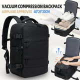 NNETM Compression Travel Backpack with Pump Combo