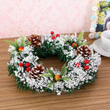 NNEOBA Artificial Christmas Wreath with Berries and Pine Balls