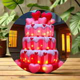 NNETM Giant Inflatable Cake with Heart Balloons