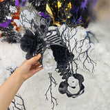 NNETM Halloween Skull Wreath Wall Hanging Decor