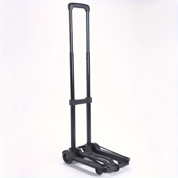 NNETM Folding Trolley with 2 Wheels Telescopic Handle