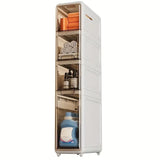 NNETM Maximize Your Bathroom Space with our Waterproof Trolley Storage Rack