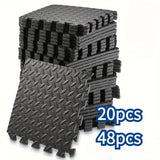 NNETM Interlocking Exercise Mat Black Set (48pcs)