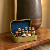 Handcrafted Mini Christmas Nativity Scene Set