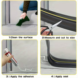 NNETM Universal Garage Door Bottom Seal Strip