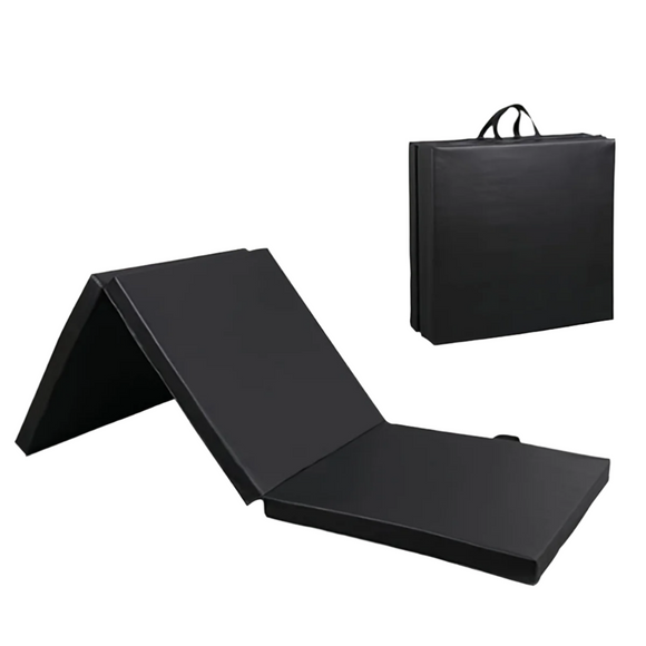 NNETM Ultra-Durable Folding Balance Mat - Anti-Tear, Sweat-Resistant(Black)
