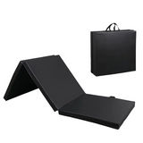 NNETM Ultra-Durable Folding Balance Mat - Anti-Tear, Sweat-Resistant(Black)