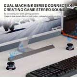 NNETM Wireless Speaker with 7-Color LED Lights (2pcs)