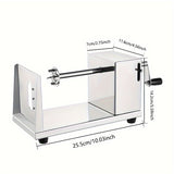 NNETM Potato Tower Slicer with Manual Stainless Steel