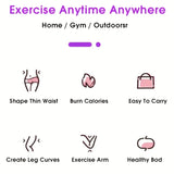 NNETM Adjustable Weighted Fitness Hoops for Effective Abdomen Workout