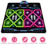 NNETM Double Dance Pad LED Rhythm Game Mat