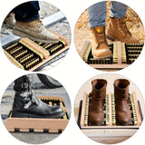 Premium Wooden Boot Scraper Brush – Heavy-Duty Outdoor Shoe Cleaner for Hiking, Camping & Garden Use
