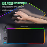NNETM 3-in-1 Magnetic Wireless Charging Mouse Pad RGB Desk Mat