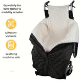 NNETM Thickened Windproof Wheelchair Blanket Outdoor Use