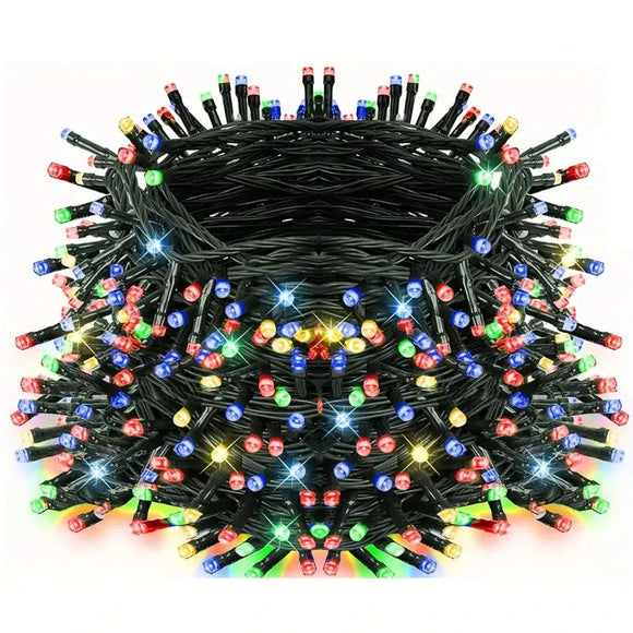 NNETM Christmas Solar String Lights - Multi-Colored, 8 Modes, Waterproof Fairy Lights