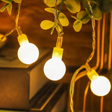6m 40LEDS Halloween Christmas String Lights  Outdoor LED Ball Lights with Battery Box for Camping, Tent, Canopy, Wedding Decor