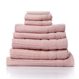 Royal Comfort Eden Egyptian Cotton 600 GSM 8 Piece Towel Pack Blush-1935488861337686016
