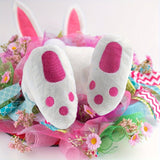 NNETM Rabbit Decoration Garland Bunny Wreath Easter Hanging Decor
