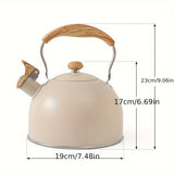 NNETM Kettle Creamy White with Wood Handle