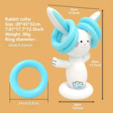 NNETM Easter Bunny Ring Toss Game Set for Outdoor Parties