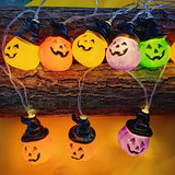 Multicolor Pumpkin Bead String Lights 200cm 10LED