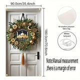 NNETM Ramadan Door Banner with Crescent Mosque Design