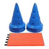 NNETM 15-Piece Adjustable Sports Training Cones Set