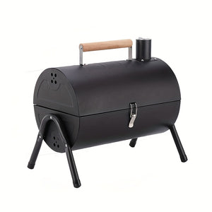 NNETM Portable Double-Sided Charcoal BBQ Grill with Foldable Design
