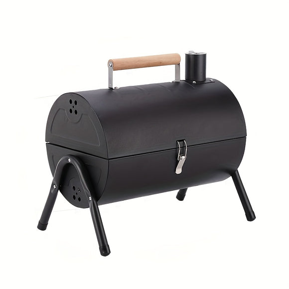 NNETM Portable Double-Sided Charcoal BBQ Grill with Foldable Design