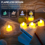 NNEOBA 24-Pack Heart LED Tea Lights