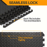 NNETM Interlocking Exercise Mat Black Set (48pcs)