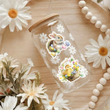 NNETM 50pcs Easter Bunny Rabbit Egg Stickers for DIY Crafts