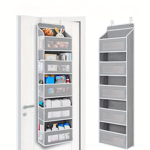 NNETM 3-Layer Over-the-Door Storage Rack Gray