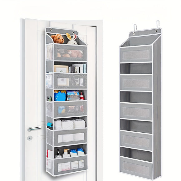 NNETM 3-Layer Over-the-Door Storage Rack Gray