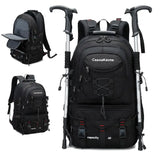 NNETM Rugged Explorer Waterproof Travel Backpack - Black