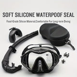 NNETM Adult Anti-Fog Snorkel Set with Dry Tube