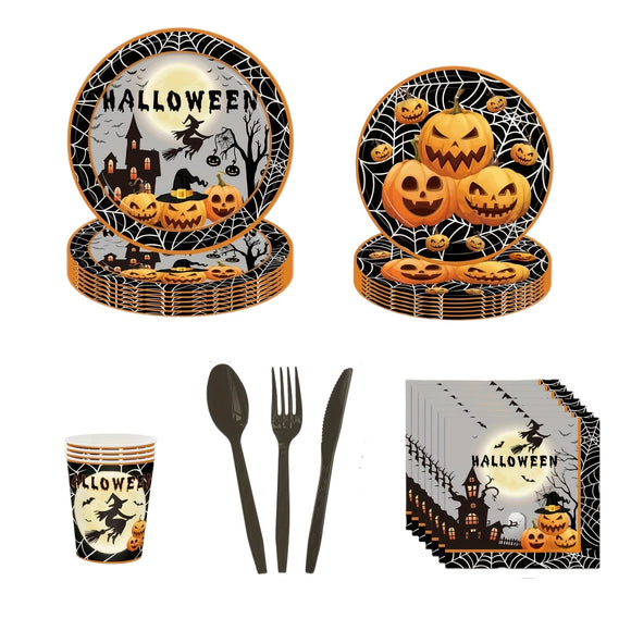 NNETM Halloween Party Dinnerware Set (140pcs)