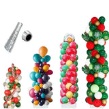 1 Set, Balloon Column Stand Kit, Adjustable Balloon Tower Pillar with Reusable Metal Telescopic Design, Suitable for Party Decoration, Applicable to Birthday Parties, Event Decorations, Holiday Parties, Weddings, Etc. for Christmas, Halloween