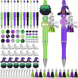 NNETM 12pcs Halloween Witch-Themed Bead Kit