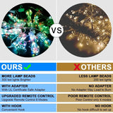 NNETM Festive Brilliance: 17-Color Christmas LED String Lights Curtain