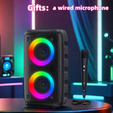 NNETM Wireless Party Speaker with Mic & Disco Lights