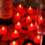 NNEOBA 24pcs Heart LED Flameless Tealight Candles