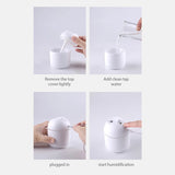 NNEOBA 250ML Mini Aroma Oil Diffuser & Humidifier with LED Night Lamp