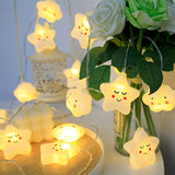 Cloud & Star String Lights Battery-Powered 200CM