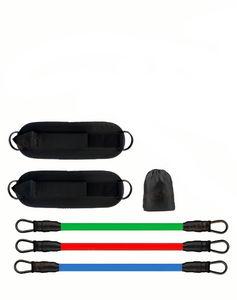 NNETM 5pcs TPE Ankle Resistance Bands - Leg & Hip Training Essentials