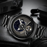 NNETM Smart Watch Big Screen Custom Dial Answer Call Fitness Tracker Sport Smart Watch For Men - Black