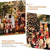 NNEOBA Wooden Nutcracker Puppet Soldier - 25CM