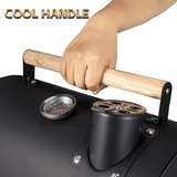 NNETM Portable Charcoal Grill BBQ Smoker with Handle