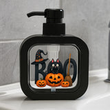 Halloween Soap Dispenser with Pump / Spooky Decor for Bathrooms And Kitchens / Featuring Cute Witch Hats, Pumpkins, And Bats / Non-Electric Soap Dispenser Suitable for Halloween Parties