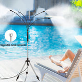 NNETM Outdoor Misting Stand for Patio & Pool